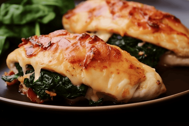 Keto Spinach Stuffed Chicken