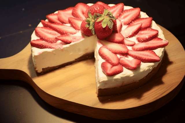 Keto Strawberry Cheesecake