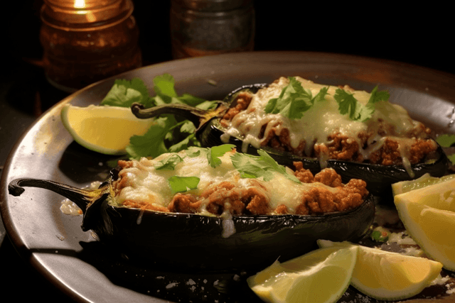 Keto Stuffed Poblano Peppers