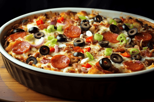 Keto Supreme Pizza Casserole