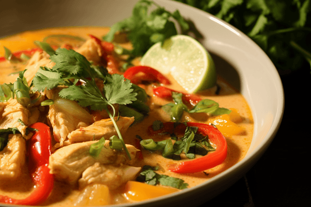 Keto Thai Coconut Curry Chicken