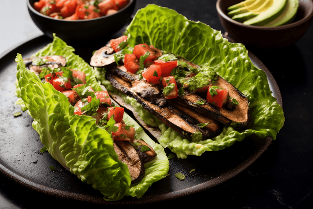 Keto Vegan Portobello Mushroom Tacos